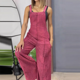 Ивавис - Дамски модни широки товарни панталони с джобове