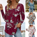 Златлев - Дамска туника с флорален принт и плисета