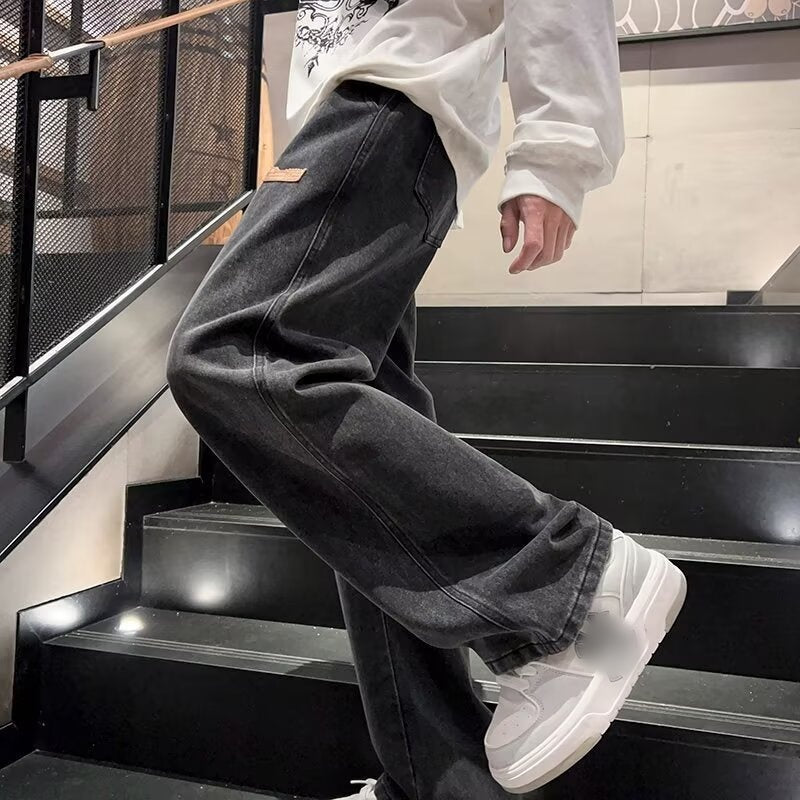 Зарпре - Мъжки случайни дънки с широки крака