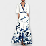 Жанета - Дамска рокля с елегантни ръкави