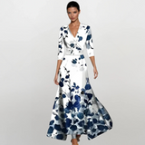 Жанета - Дамска рокля с елегантни ръкави